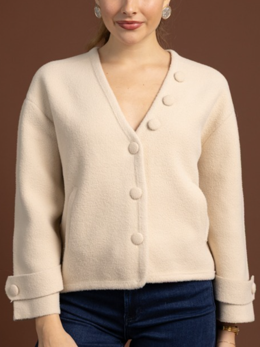 Scarf Sweater Jacket