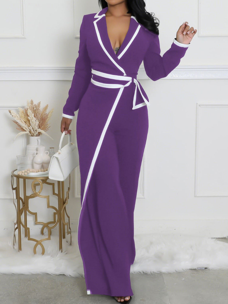 Classy Long-sleeve Jumpsuit