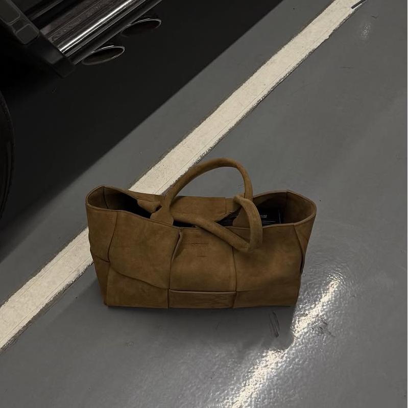 Large Suede Frosted Leather Tote Bag Shoulder Bag