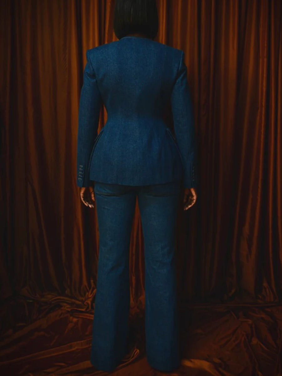 Tailored Confidence Denim Set