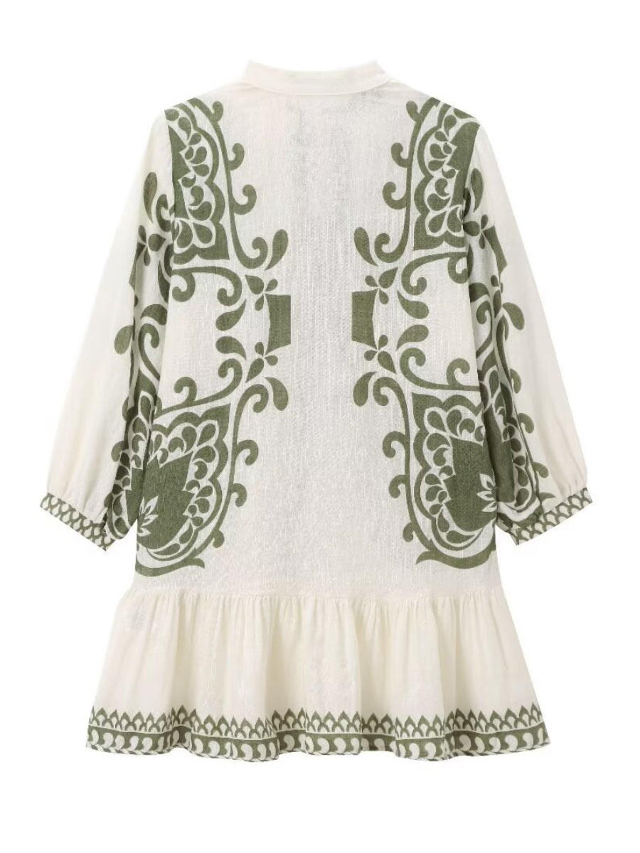 Floral Adorable Short Dress