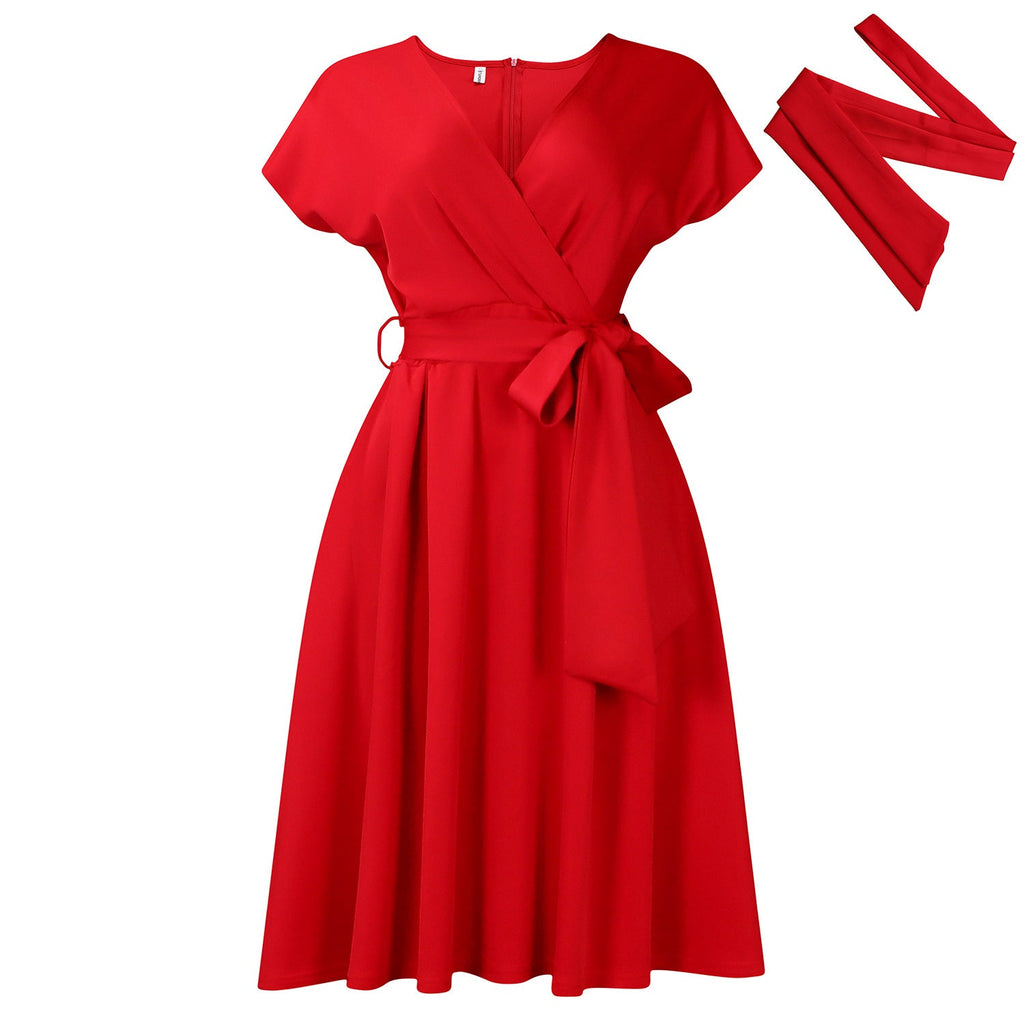 V-Neck Elegant Dress