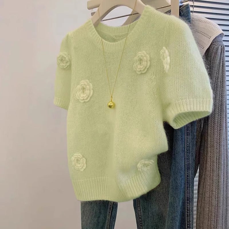 Adorable Flower Sweater