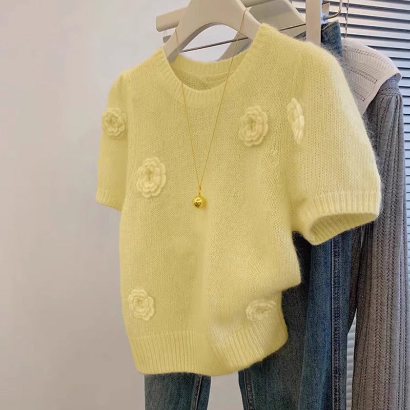 Adorable Flower Sweater
