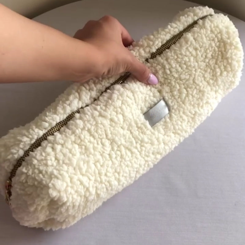 Plush Cosmetic Bag Portable Large Capacity Storage Bag