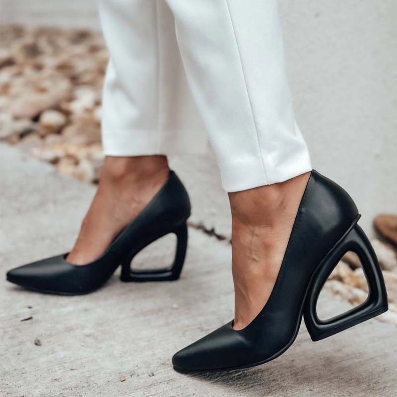 Fashion Shaped Heel Pumps