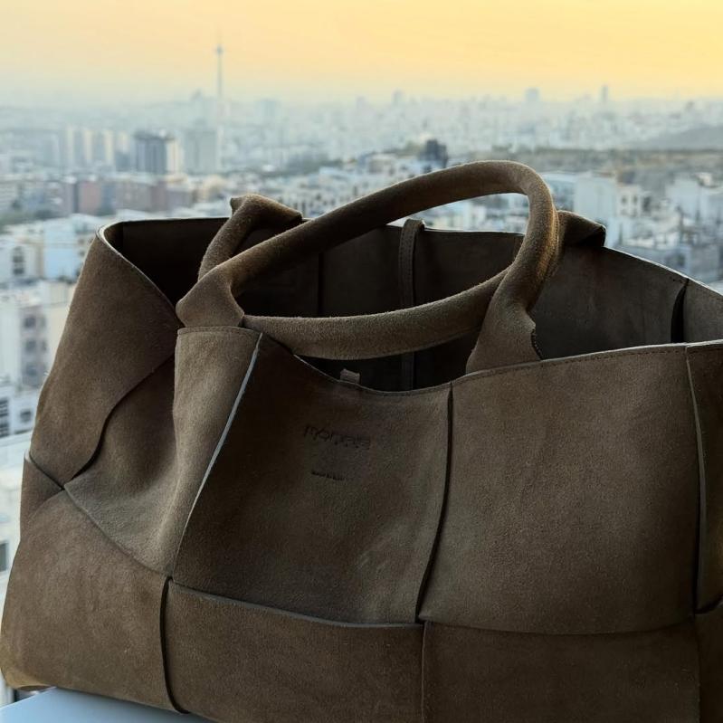 Large Suede Frosted Leather Tote Bag Shoulder Bag