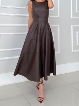 Women's Leather Belt Skirt