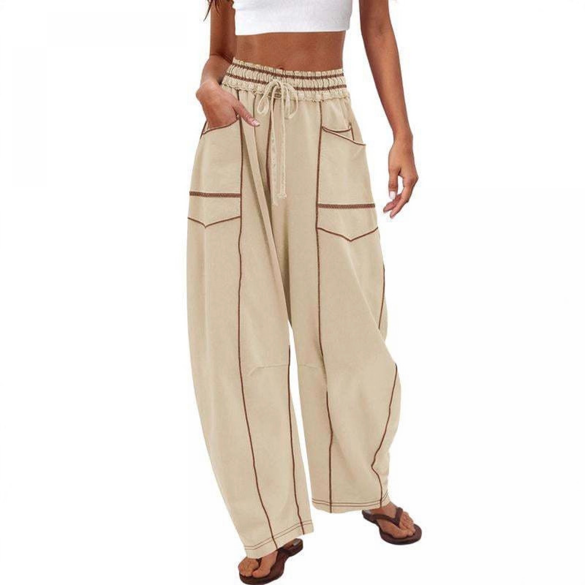 Lounge Drawstring Sweatpants with Pockets