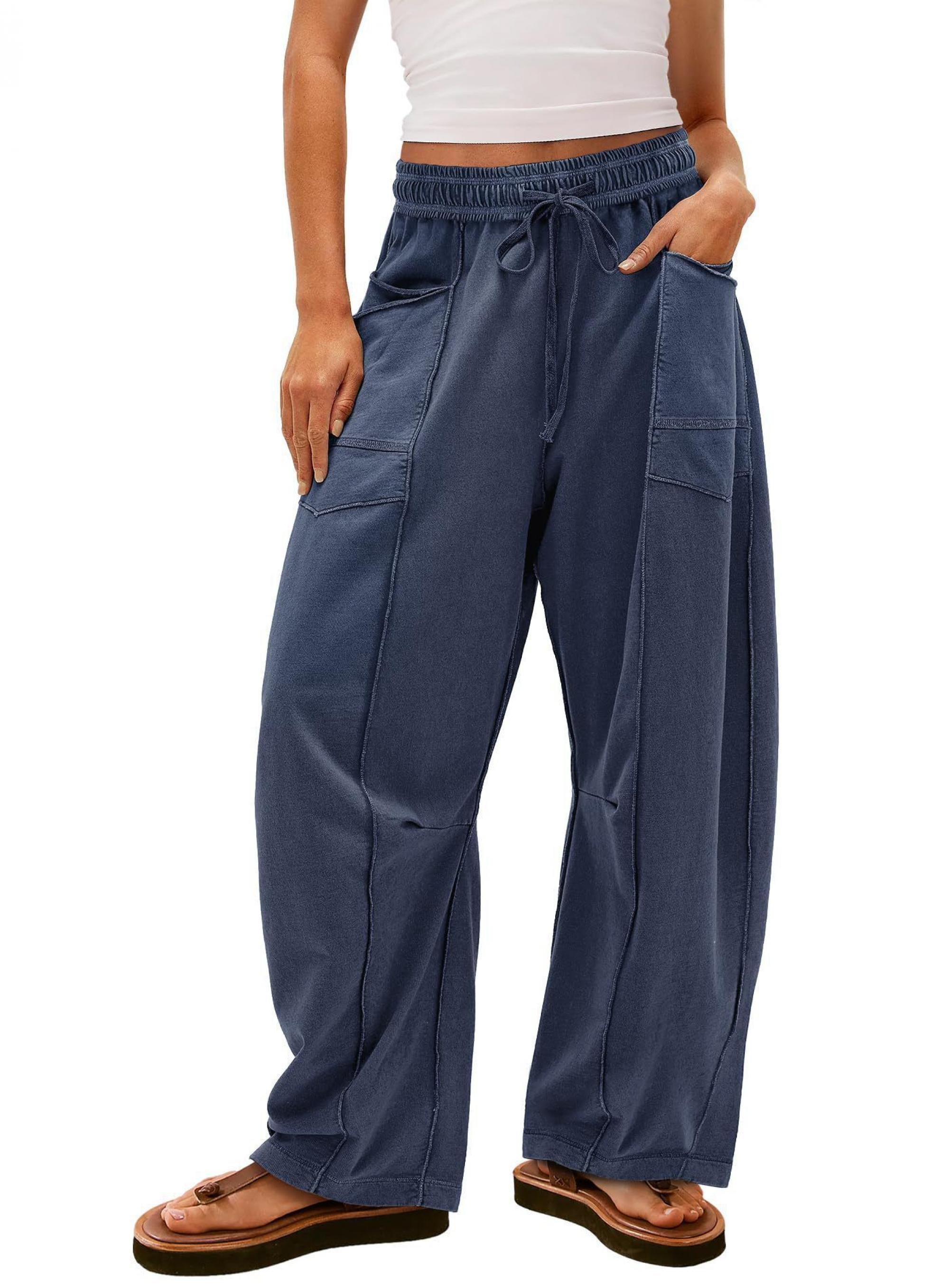 Lounge Drawstring Sweatpants with Pockets