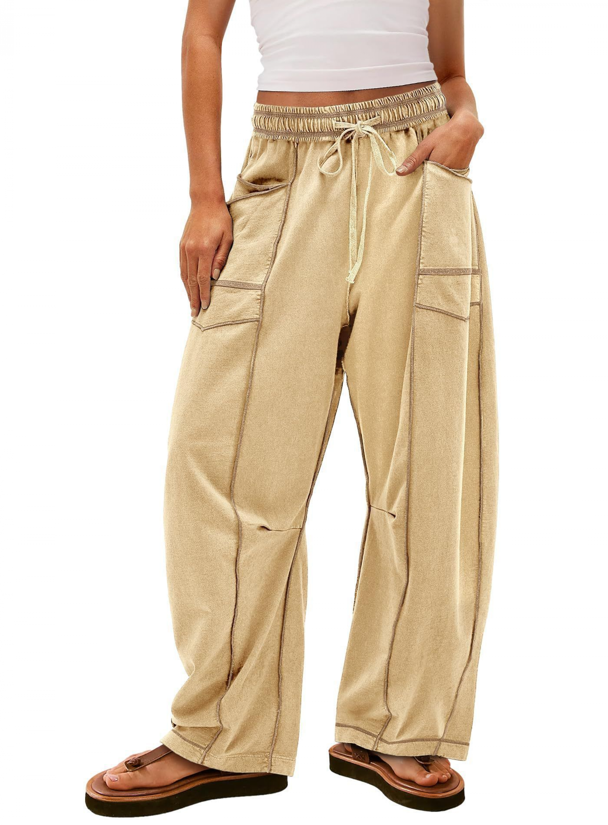 Lounge Drawstring Sweatpants with Pockets