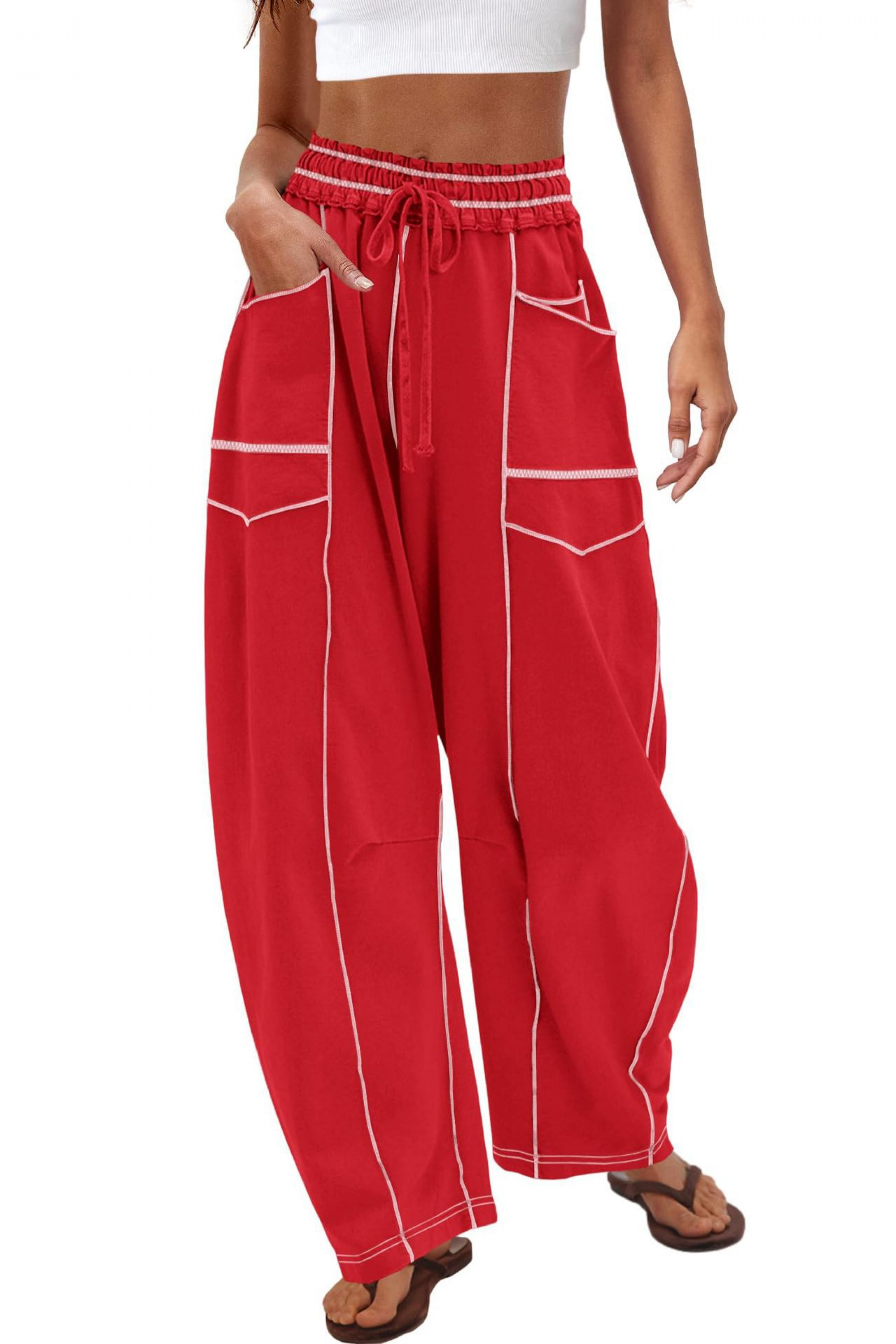 Lounge Drawstring Sweatpants with Pockets