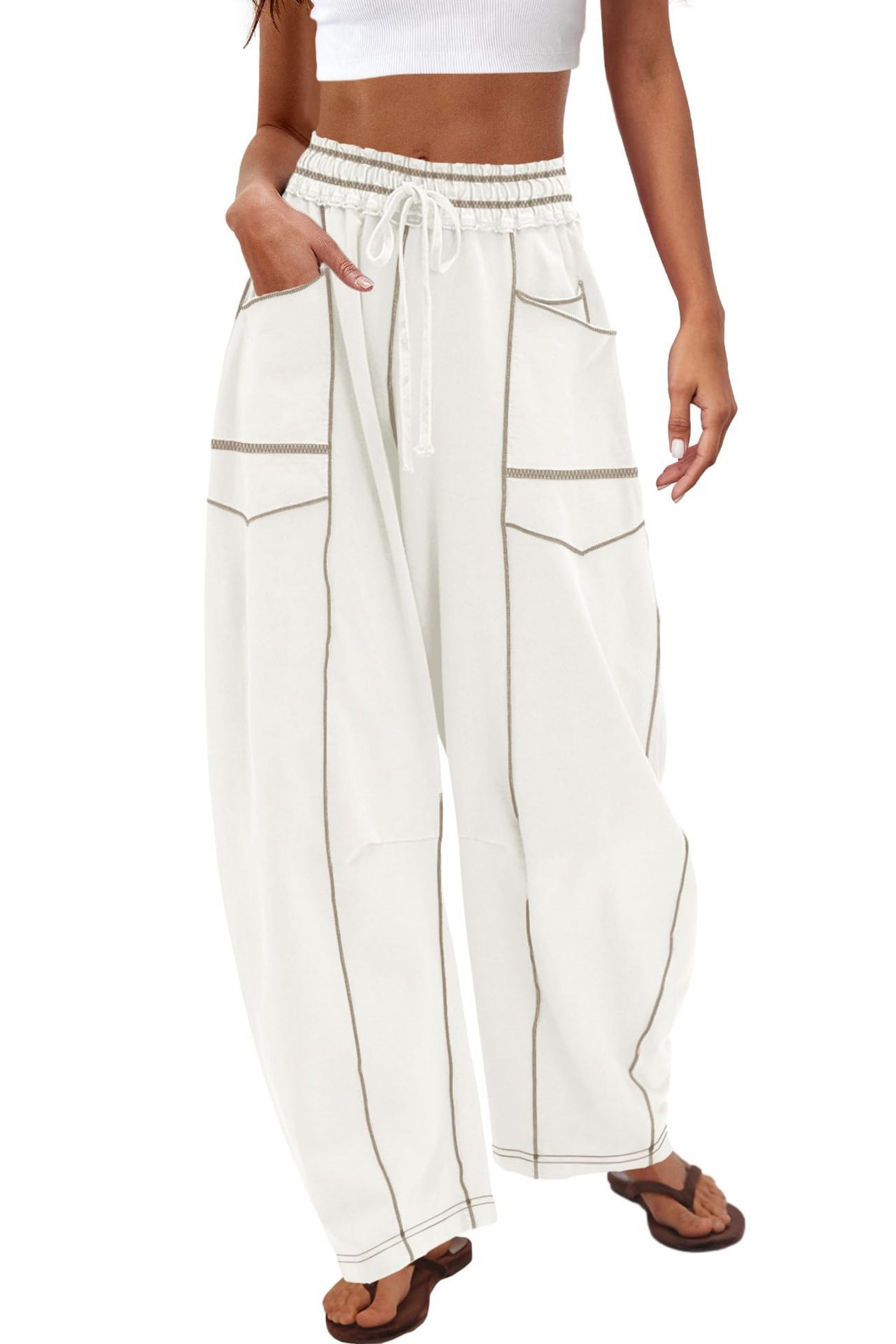 Lounge Drawstring Sweatpants with Pockets