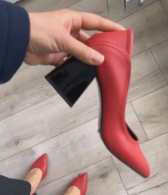 Women's Leather High Heeled Sandals(Buy 2 Free Shipping✔️)