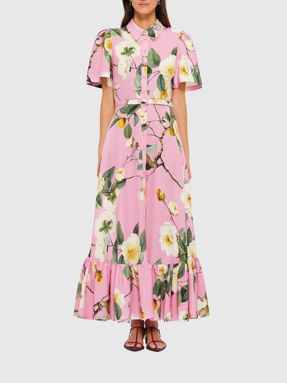 Short Sleeve Midi Dress