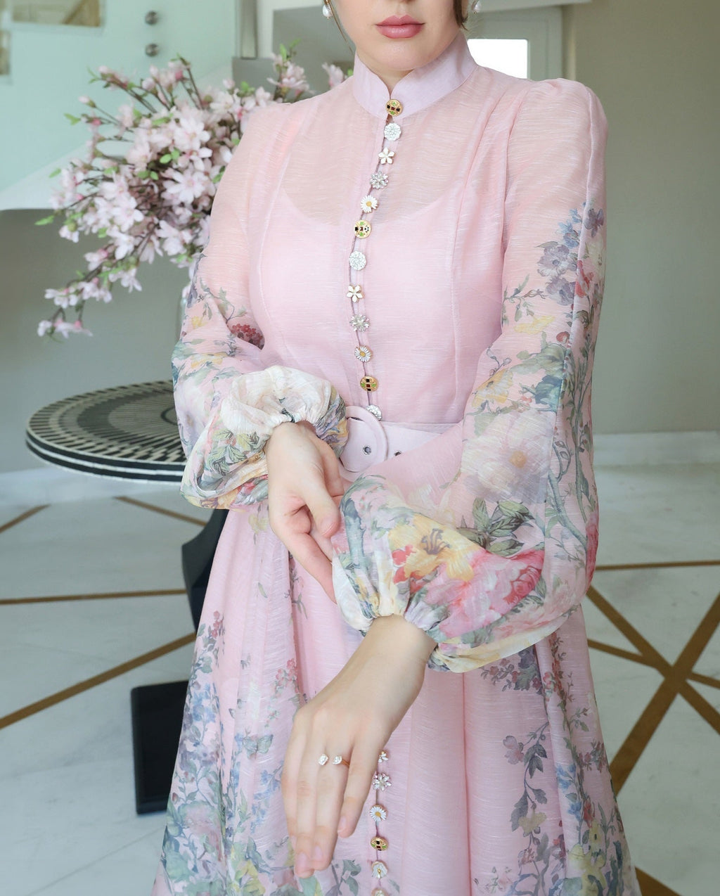 Floral Print Midi Dress