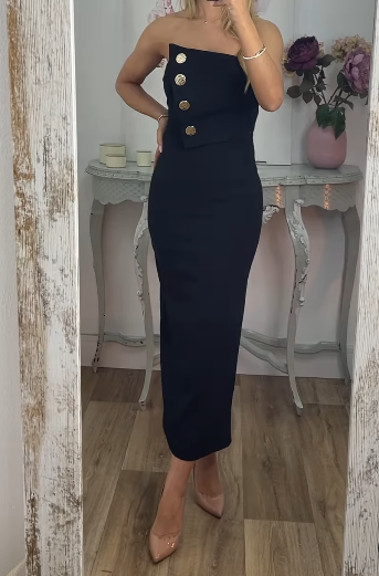 Women's Explosive Strapless Split Skirt