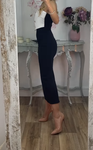 Women's Explosive Strapless Split Skirt