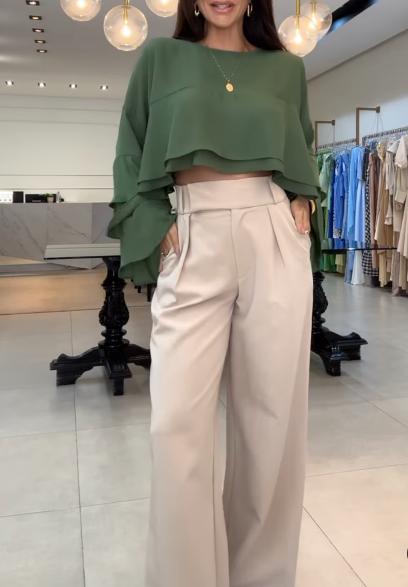 Women's Shirt And West Asia Pant Set