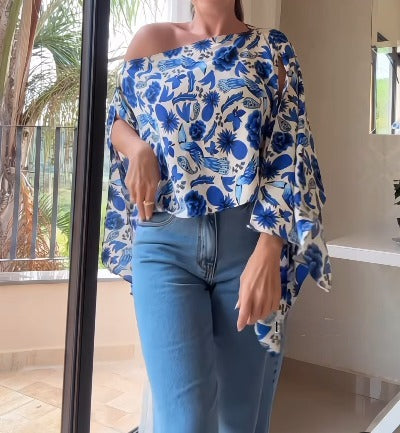 Ladies New Multi-color Split Gun