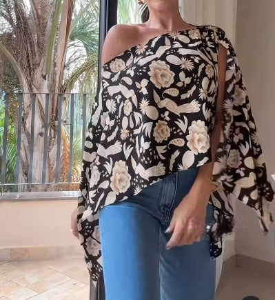 Ladies New Multi-color Split Gun