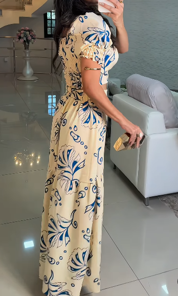 Women's New Printed Two-piece Set