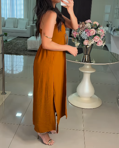 Women's Orange Strap Suit