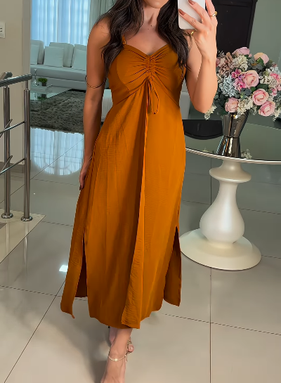 Women's Orange Strap Suit