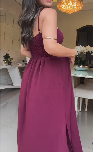 Women's New Purple Strap Suit