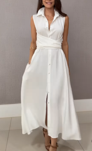 Sandra Belted Shirt Dress