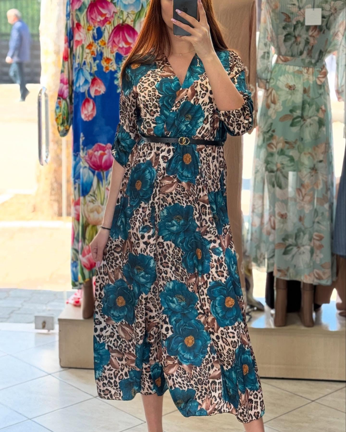 Women's Floral-Print Split Skirt