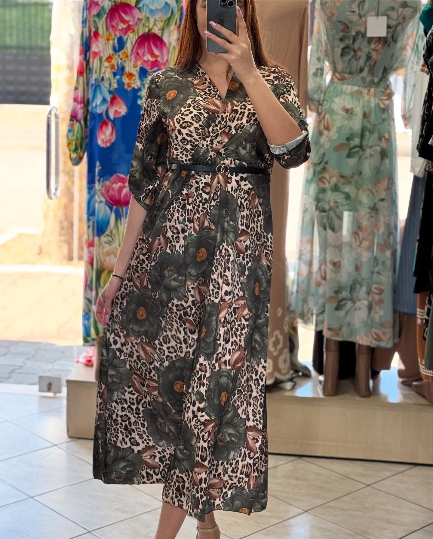 Women's Floral-Print Split Skirt