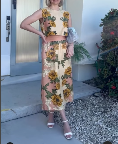 Women's Flower Embroidered Suit