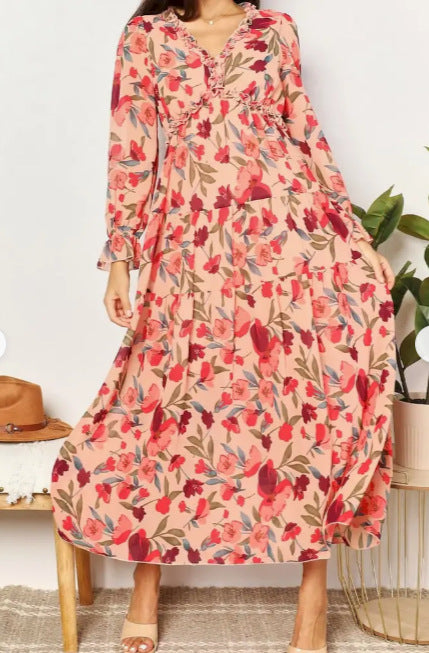 Fashion Print Fairy Long Dress Dress