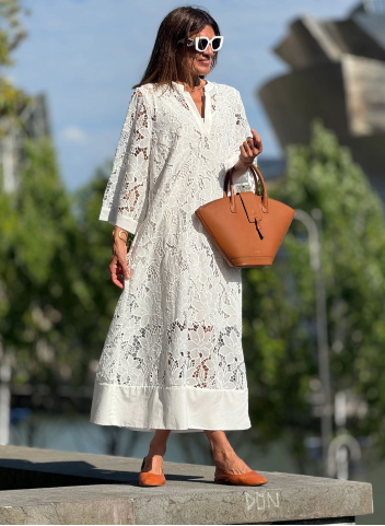 White Loose Long Dress