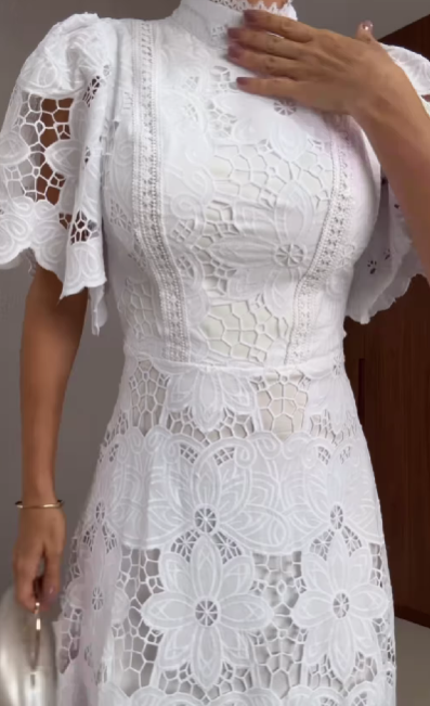 Women's Cut-out Slim Fit Dress