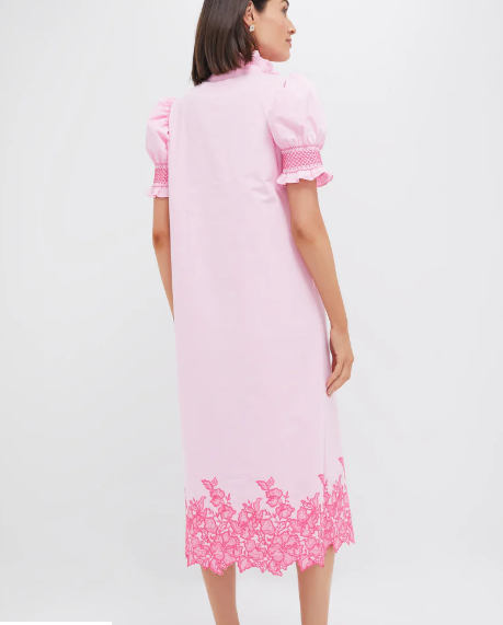 Pink Embroidered Eliz Dress