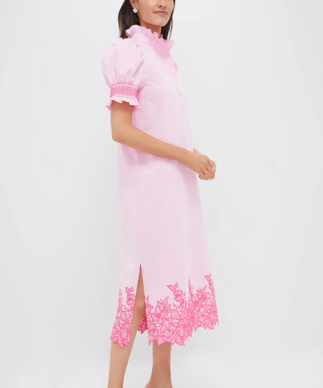 Pink Embroidered Eliz Dress