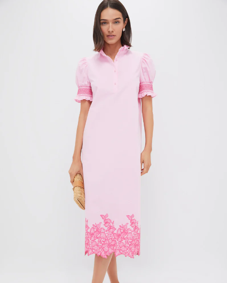 Pink Embroidered Eliz Dress