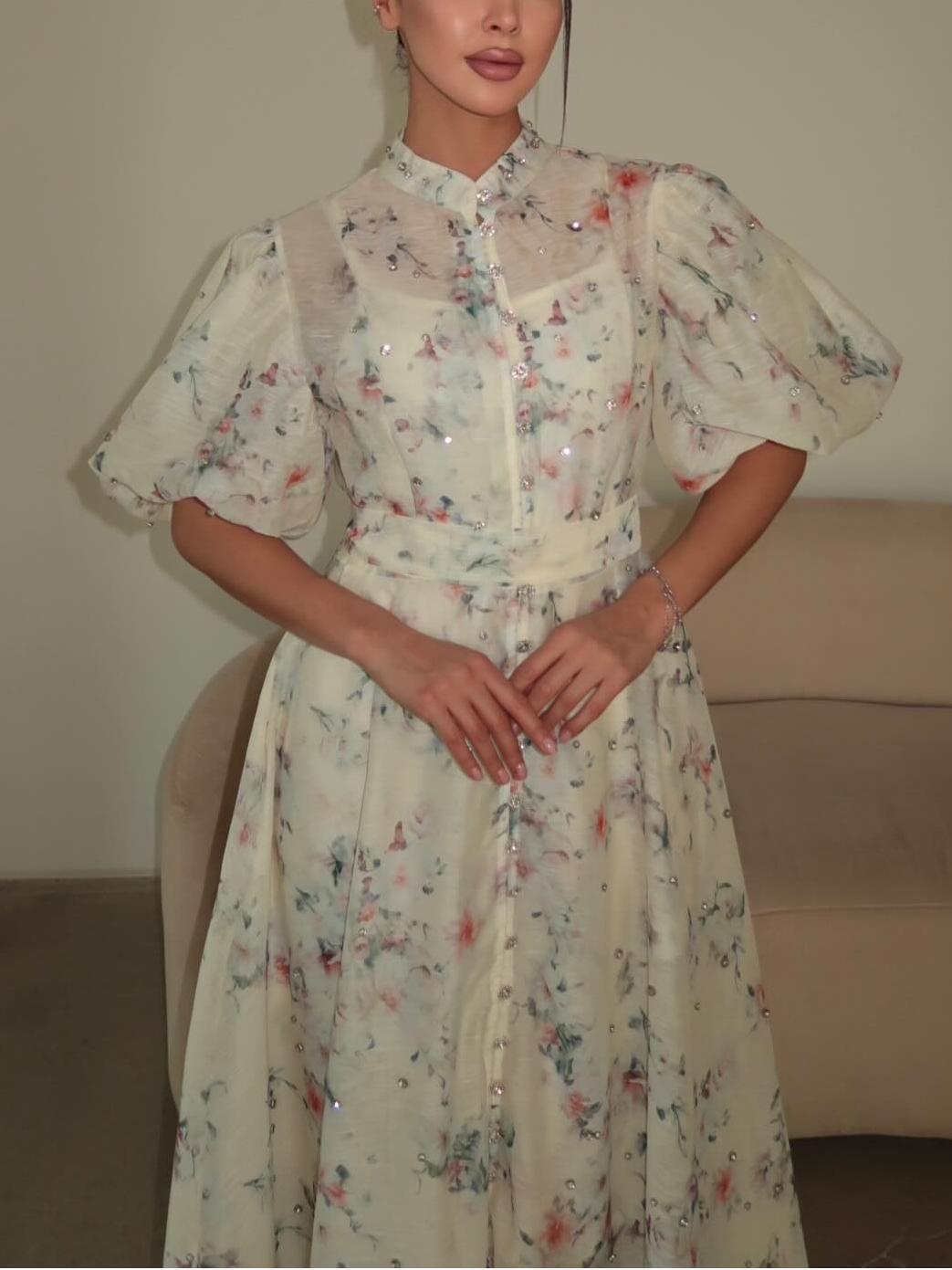 Short Sleeve Elegant Soft Midi Dress