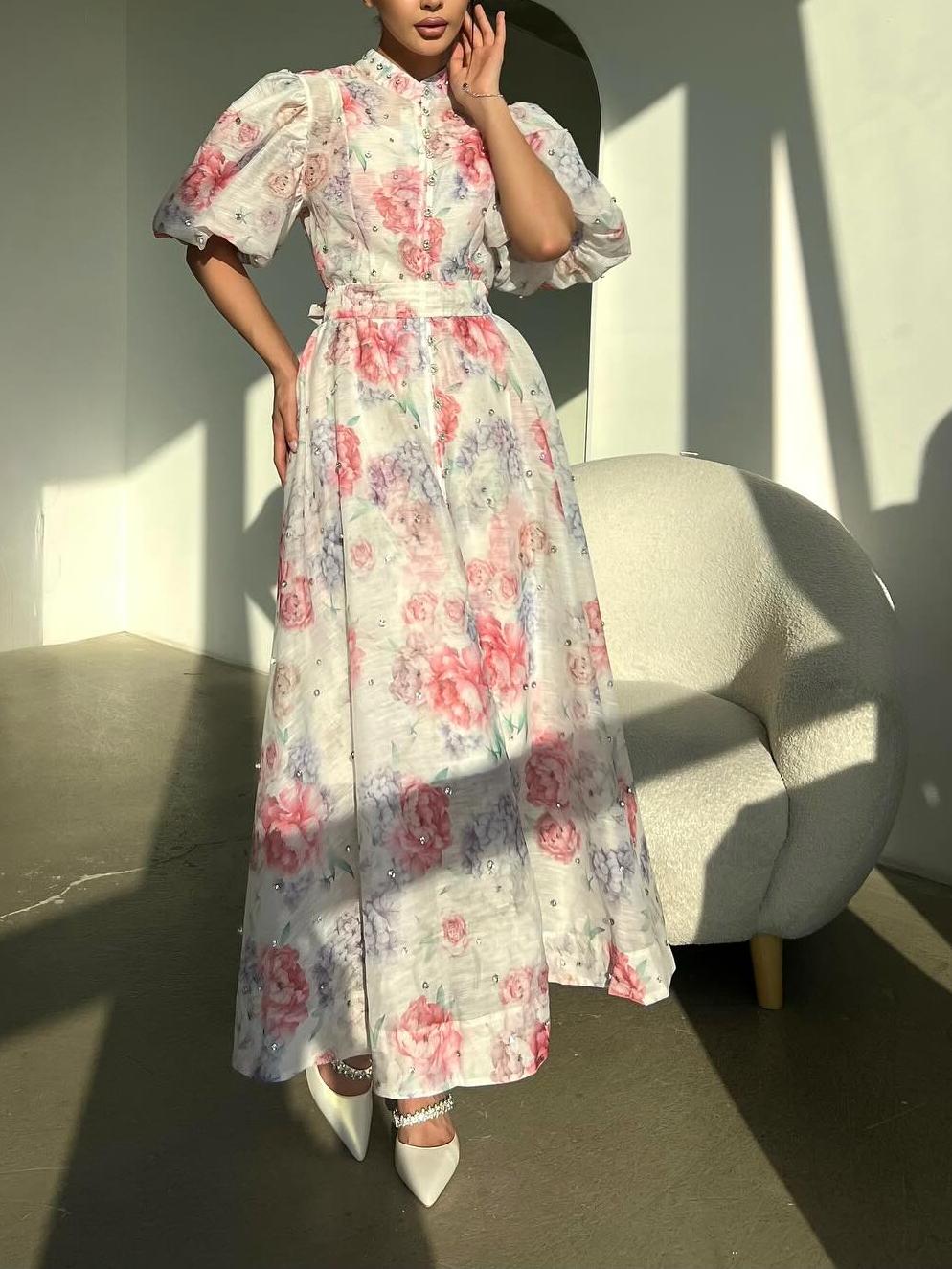 Short Sleeve Elegant Soft Midi Dress