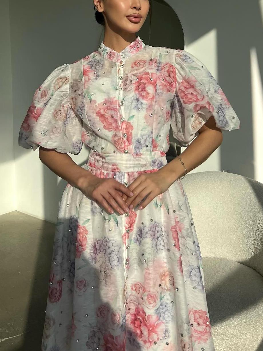 Short Sleeve Elegant Soft Midi Dress