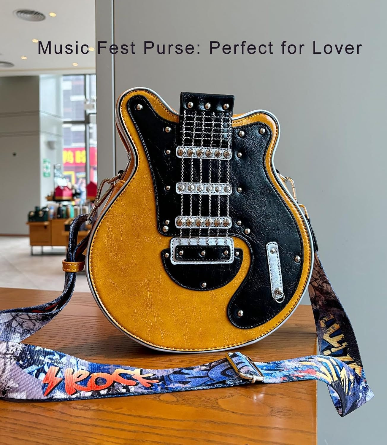 Bass Guitar Unique Design Shoulder Bag