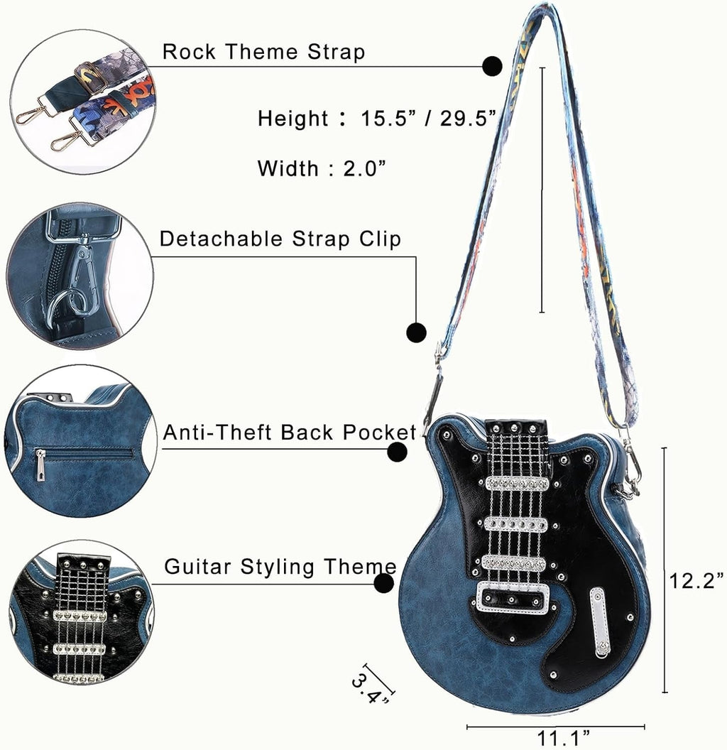 Bass Guitar Unique Design Shoulder Bag