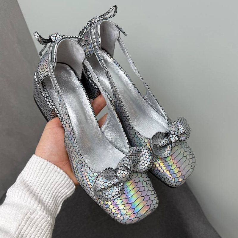 Women's Summer Fashion Silver Sandals