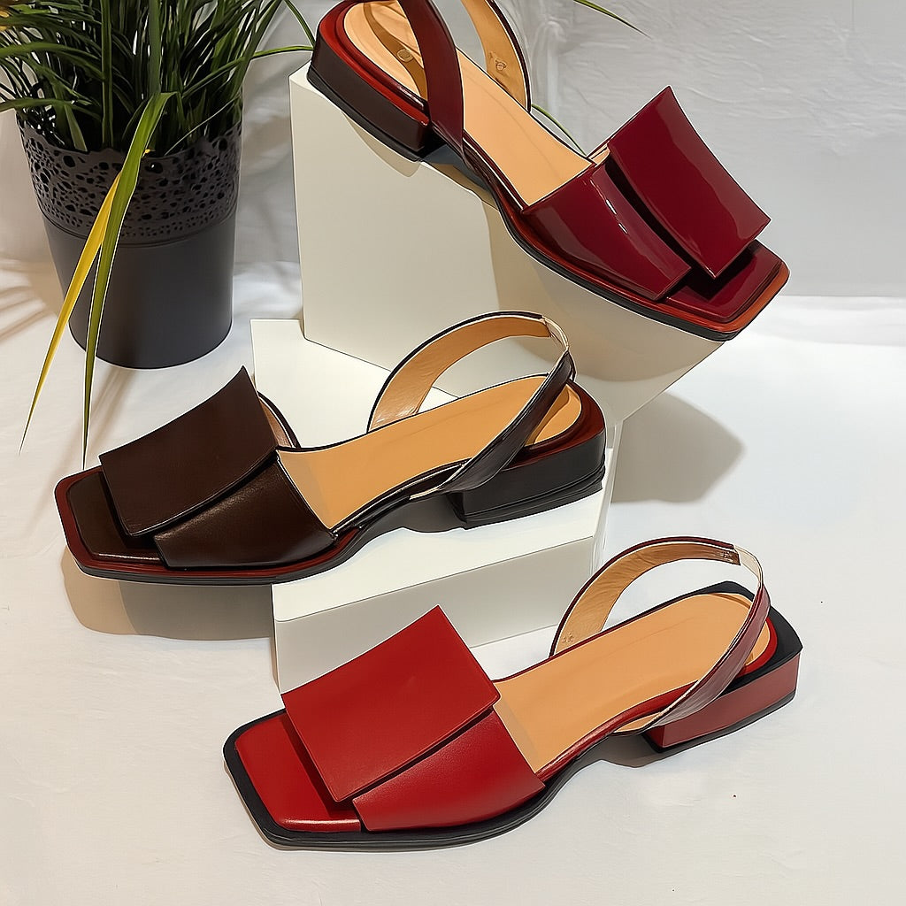 Elegant Short Heel Sandals