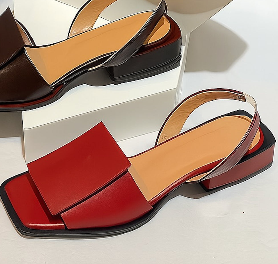 Elegant Short Heel Sandals