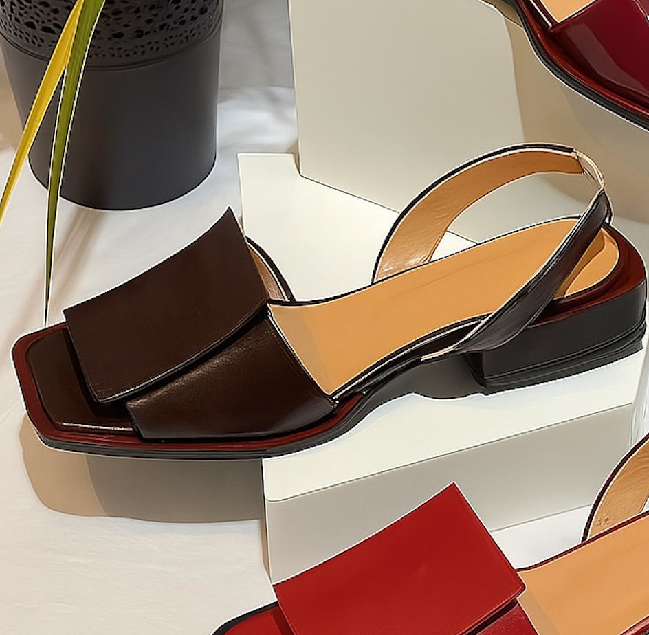 Elegant Short Heel Sandals