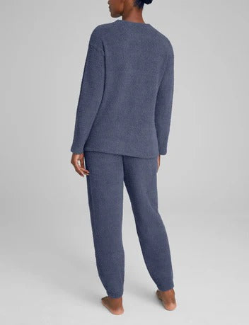 Women's Plush Crewneck Sweatshirt & Jogger Set