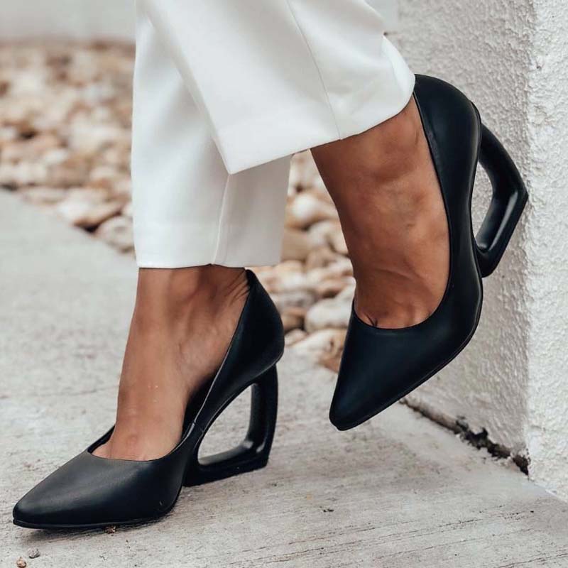 Fashion Shaped Heel Pumps